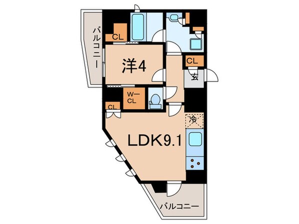 リバーレ鷺沼の物件間取画像